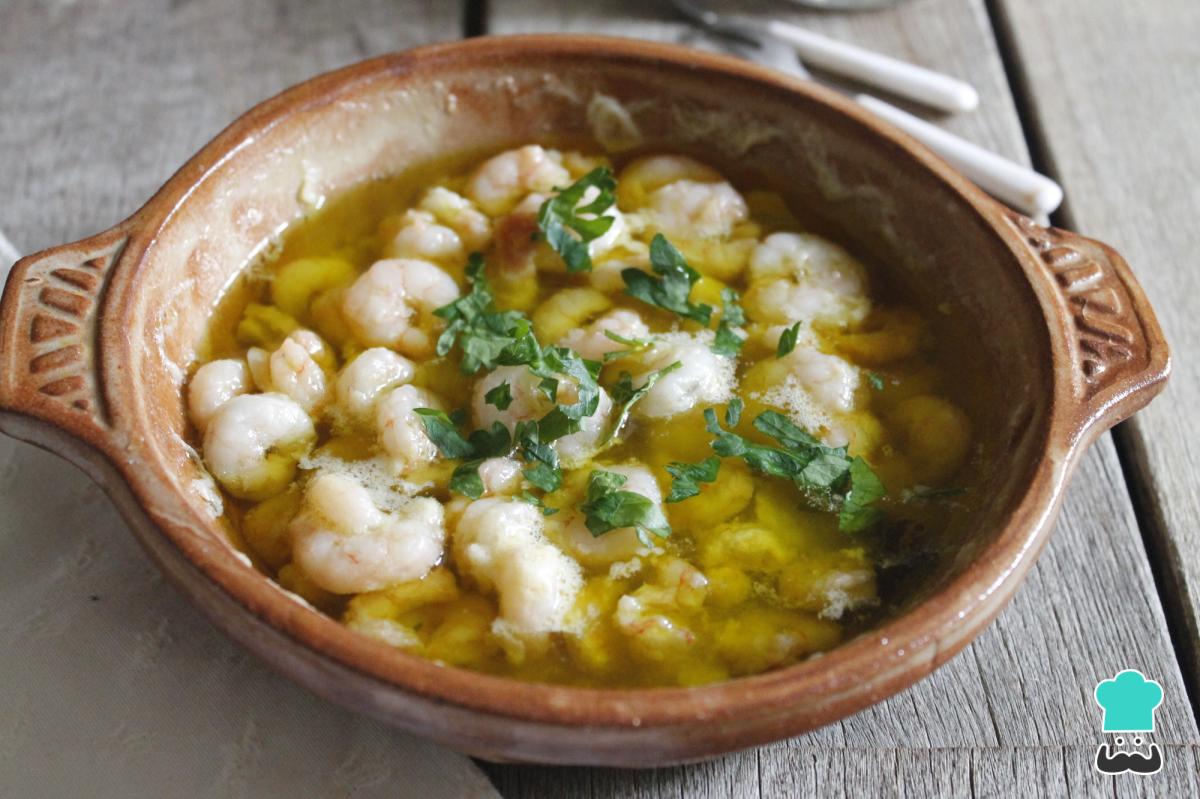 Receta de Gambas al ajillo en el microondas