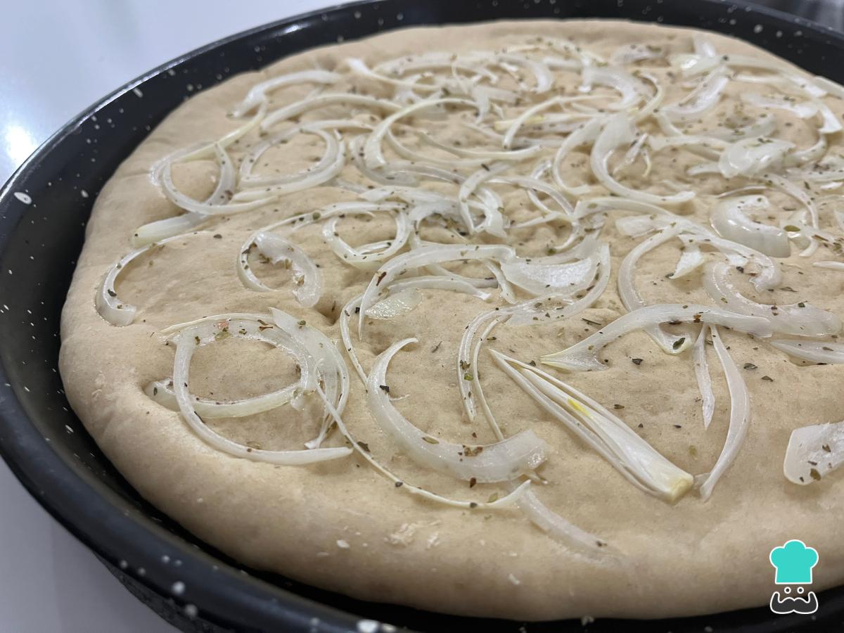 Receta de Pizza fugazza