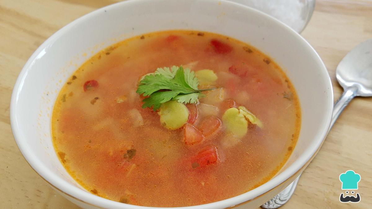 Receta de Sopa de habas