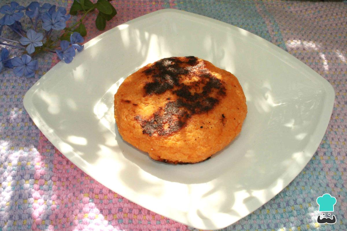 Receta de Arepa de crema de arroz y auyama