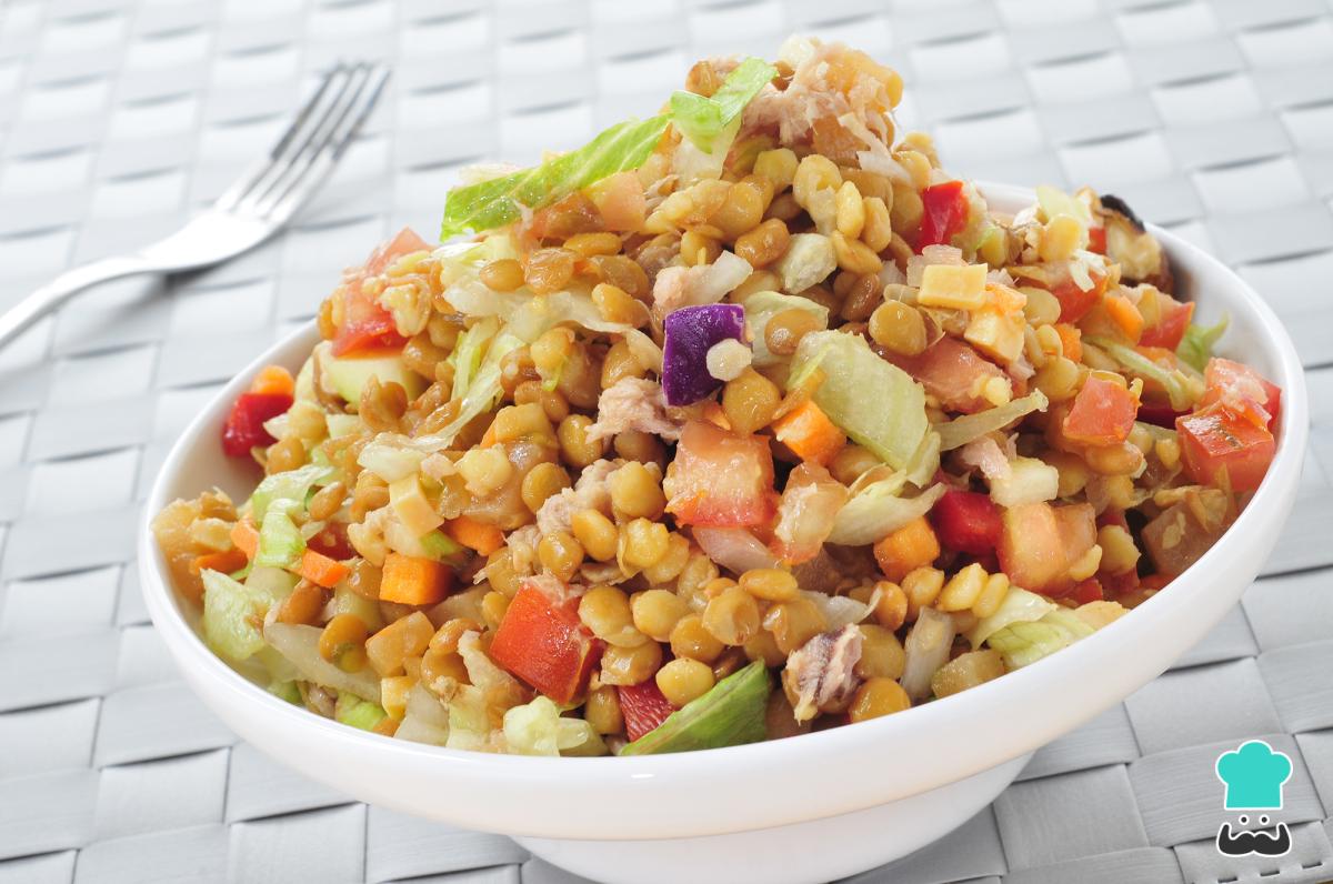 Receta de Ensalada de lentejas y atún
