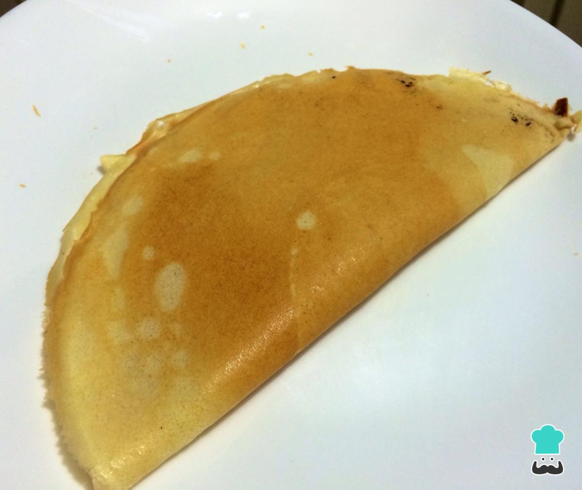 Receta de Crepes salados de jamón y queso