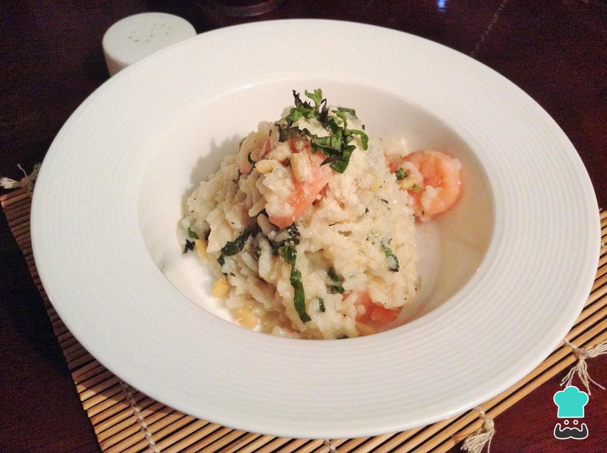Receta de Risotto al pesto