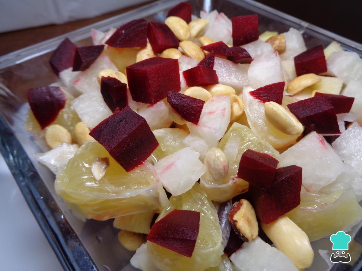 Receta de Ensalada de betabel y manzana