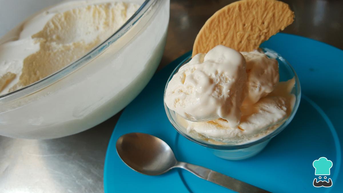 Receta de Helado de yema tostada