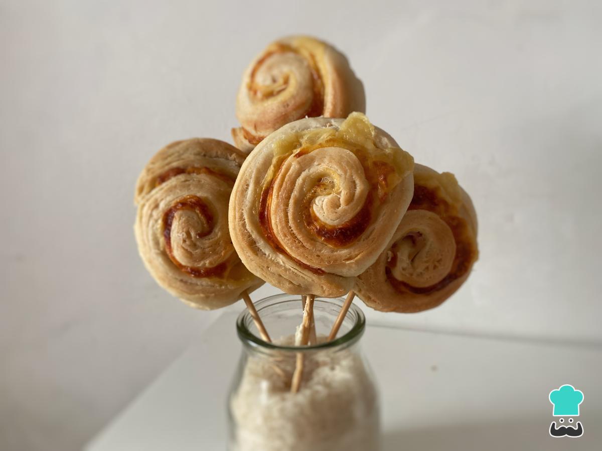 Receta de Piruletas de hojaldre