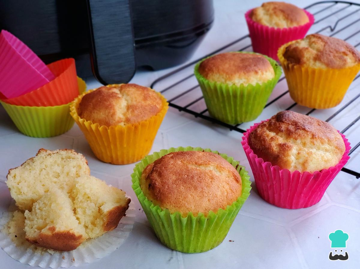 Receta de Magdalenas en freidora de aire