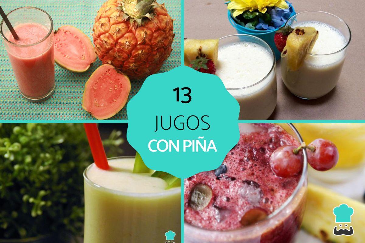 Jugos con piña
