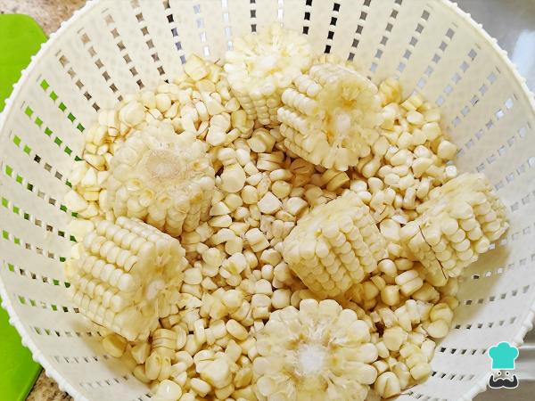 Receta de Atole de grano - Paso 1