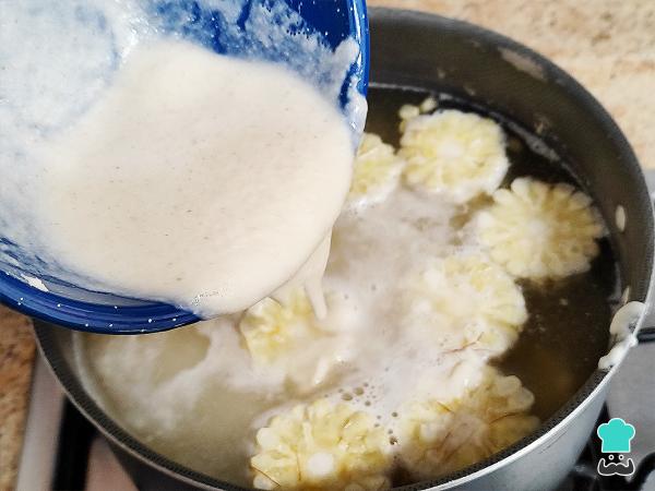 Receta de Atole de grano - Paso 3