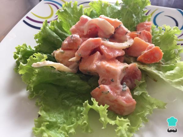 Receta de Ensalada de papaya y lechuga
