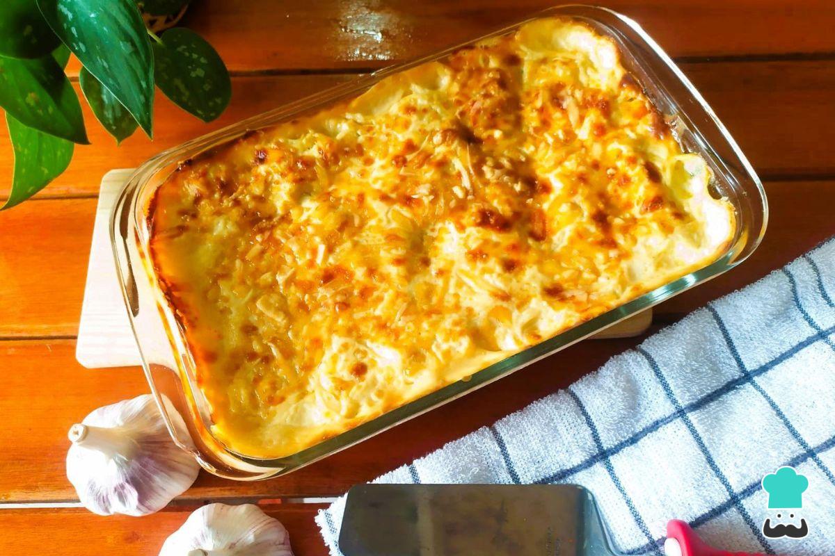Receta de Lasaña de bacalao