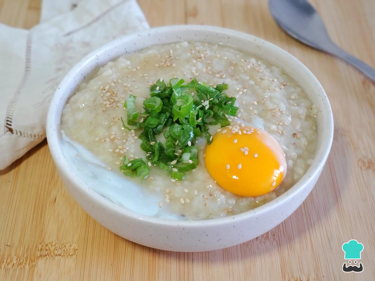 Receta de Gachas de arroz chinas (congee)