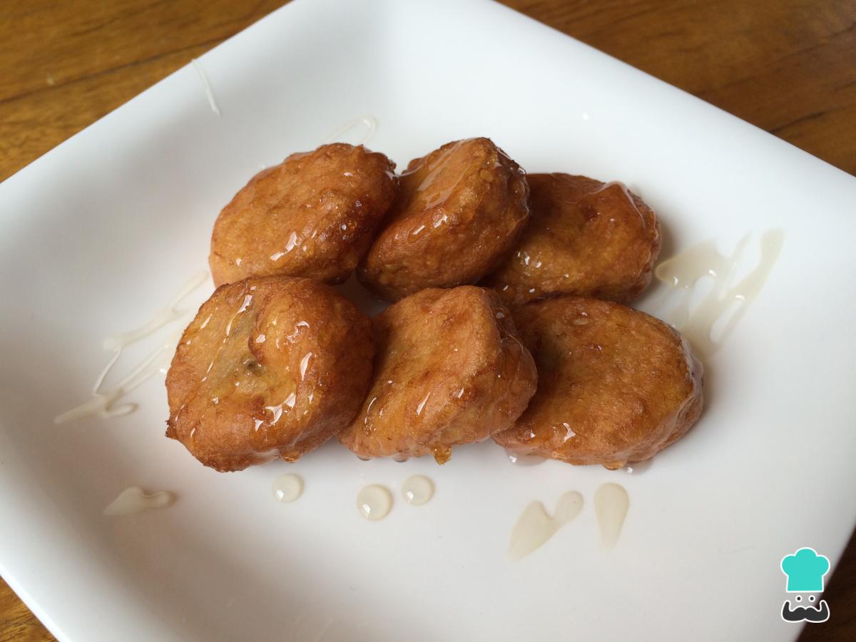 Receta de Plátano frito con miel