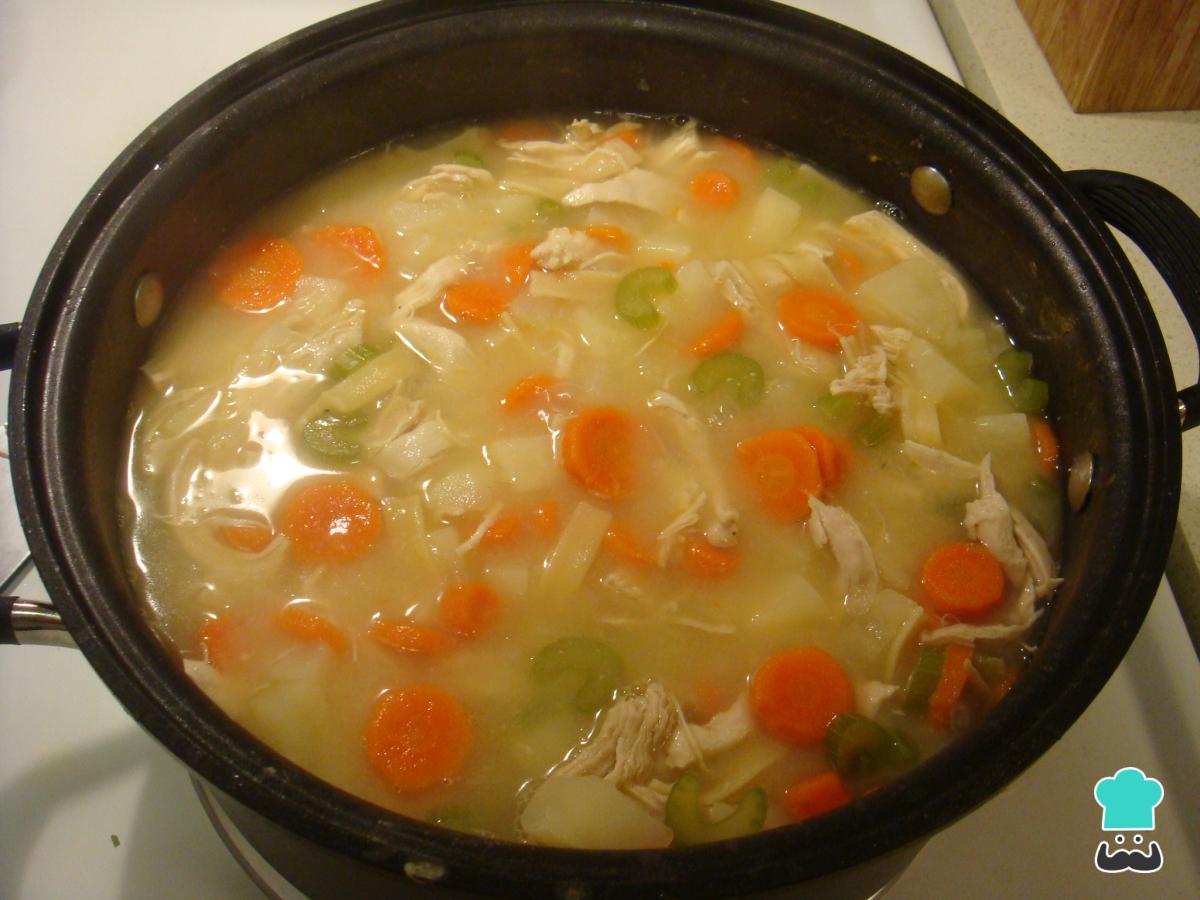 Receta de Sopa de pollo