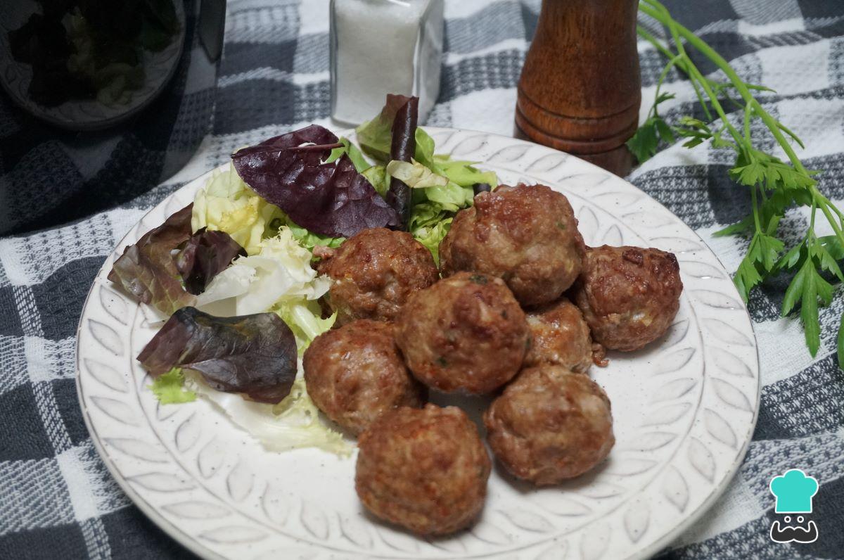 Receta de Albóndigas en freidora de aire