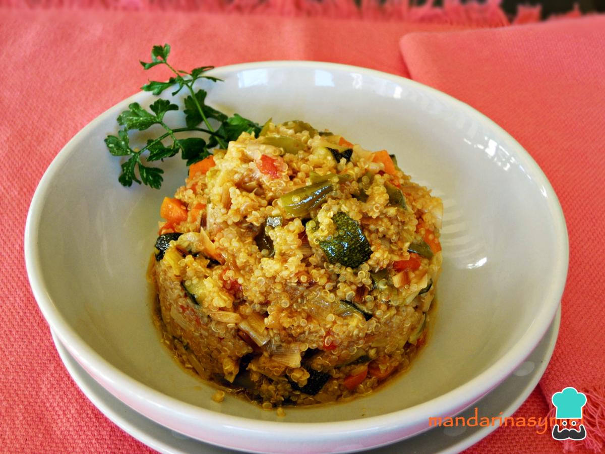 Receta de Quinua guisada con verduras