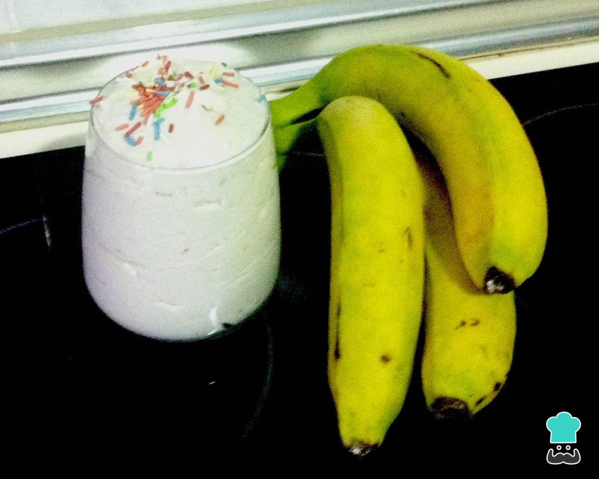 Receta de Mousse de plátano
