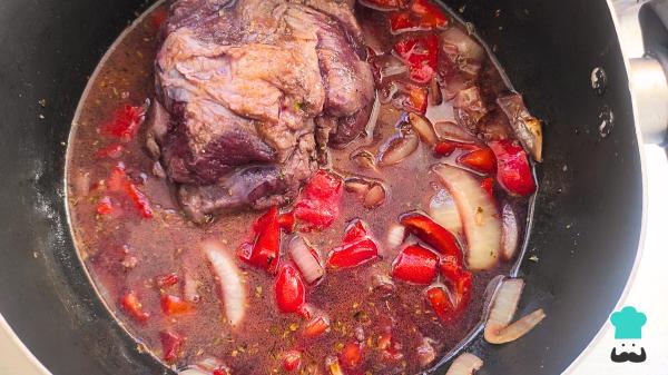 Receta de Carne a la olla con vino tinto - Paso 4