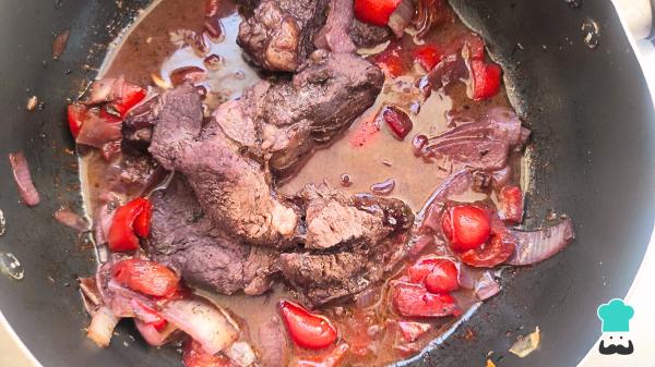 Receta de Carne a la olla con vino tinto - Paso 5