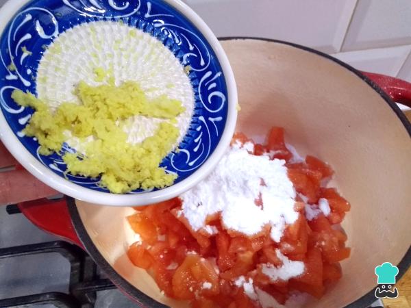 Receta de Confitura de tomate - Paso 2