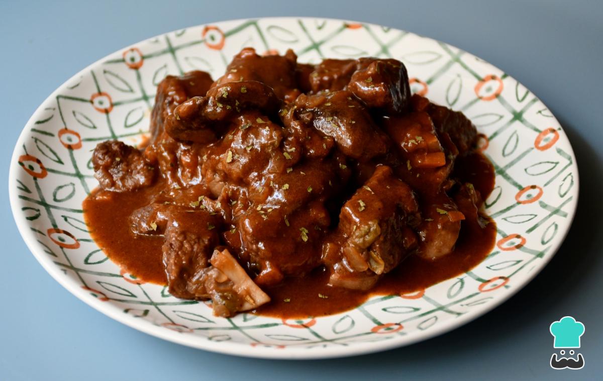 Receta de Estofado de ternera con setas