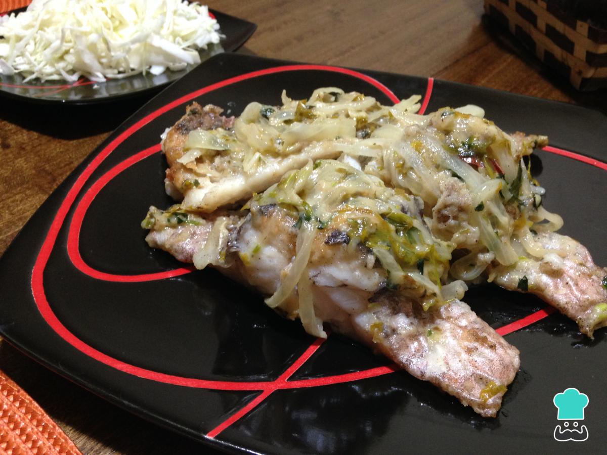 Receta de Congrio en salsa verde