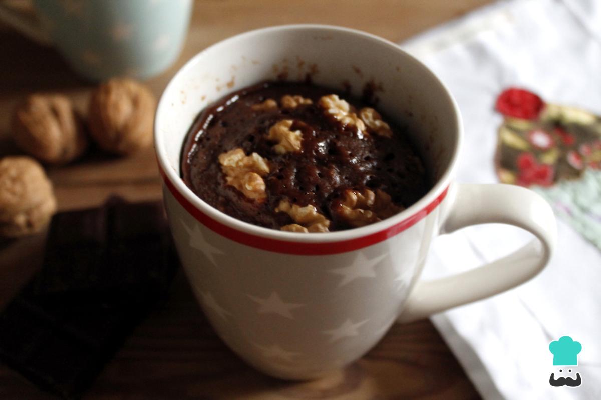 Receta de Brownie en taza