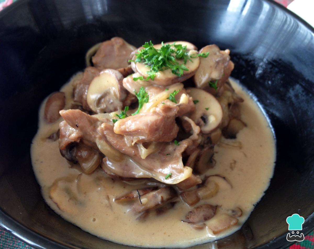 Receta de Ternera strogonoff