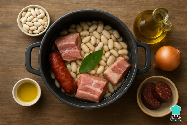 Receta de Fabada asturiana en olla express - Paso 4