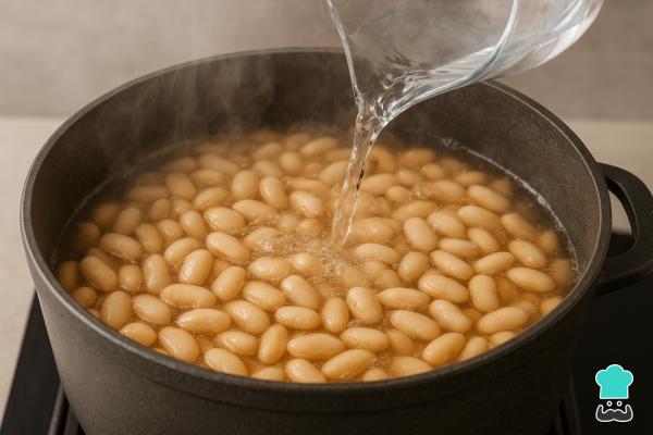 Receta de Fabada asturiana en olla express - Paso 6