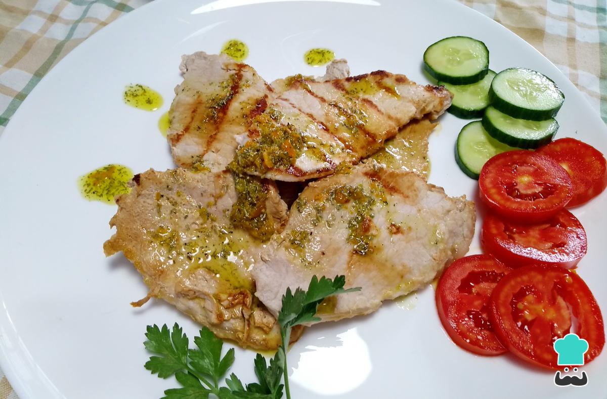 Receta de Lomo de cerdo a la plancha