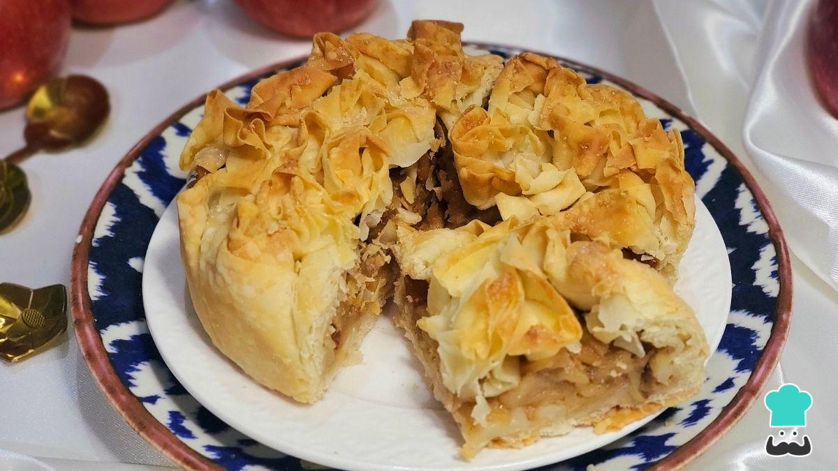Receta de Tarta de manzana con masa filo: la versión más ligera y crujiente del clásico de siempre