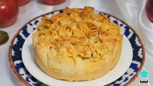 Receta de Tarta de manzana con masa filo: la versión más ligera y crujiente del clásico de siempre - Paso 9