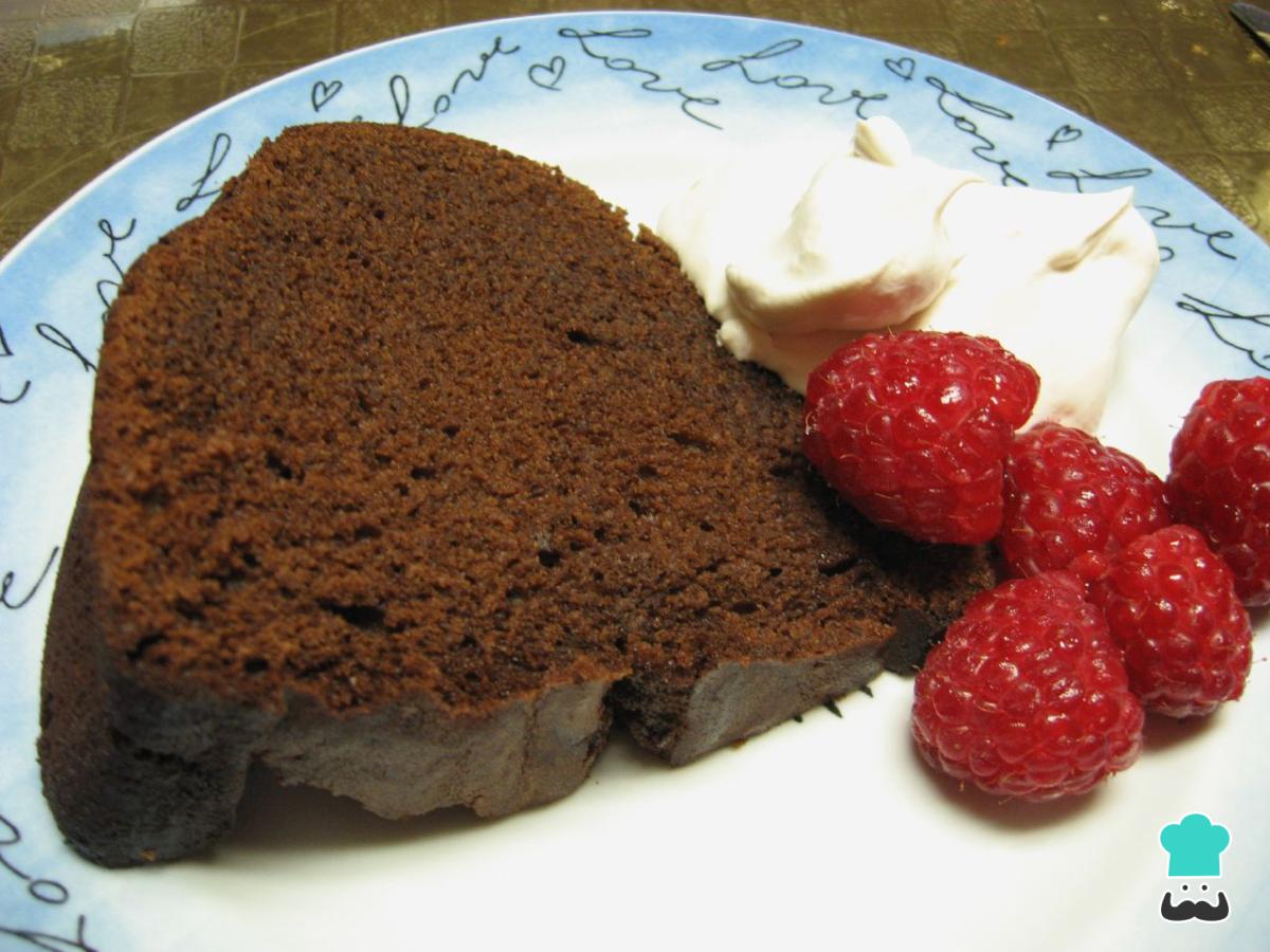 Receta de Bizcocho de chocolate sin gluten y sin azúcar