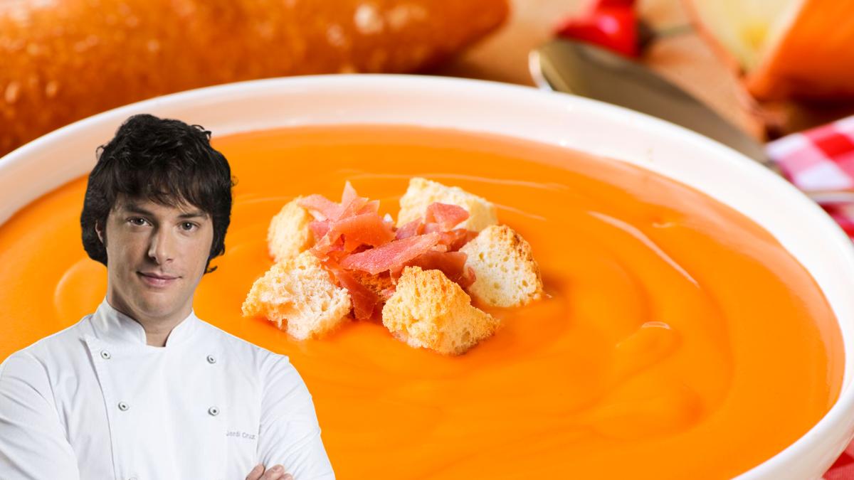 Jordi Cruz, chef: “El salmorejo más cremoso lleva 1 kilo de tomates, 150 g de pan y un sencillo truco antes de triturarlo”