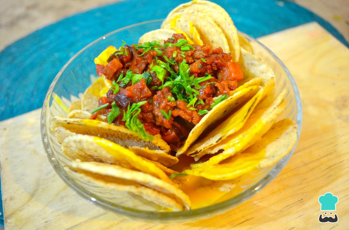 Receta de Nachos con carne