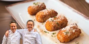 Hermanos Torres, chefs: “Las croquetas más ricas del otoño no llevan jamón ni pollo, sino 460 g de champiñones, cebolla y parmesano”