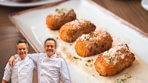 Hermanos Torres, chefs: “Las croquetas más ricas del otoño no llevan jamón ni pollo, sino 460 g de champiñones, cebolla y parmesano”