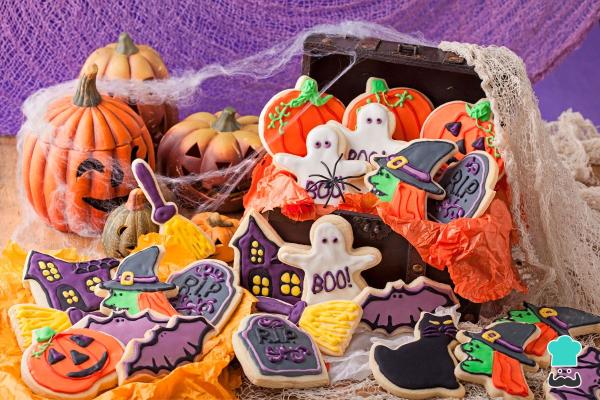 Galletas de Halloween - Galletas de mantequilla clásica con decoración de Halloween