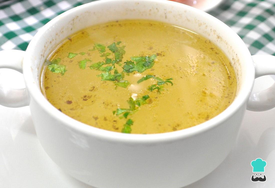 Consomé de pollo Receta TRADICIONAL