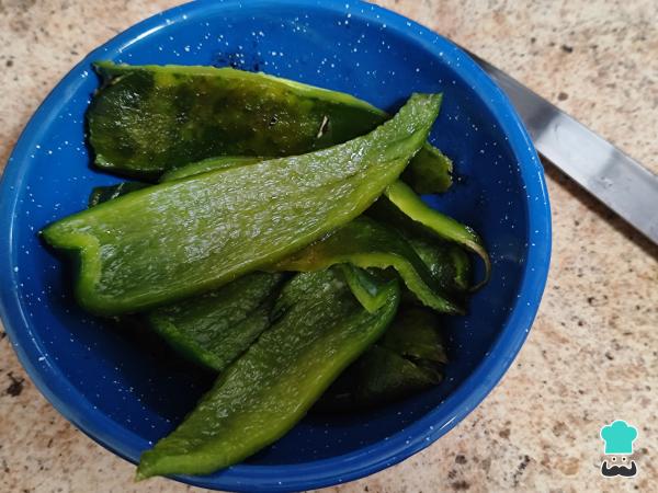 Receta de Espagueti verde con camarones - Paso 2