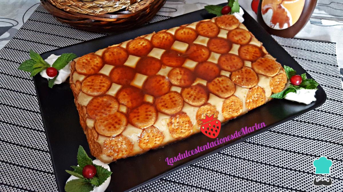 Receta de Pastel de galletas y leche condensada