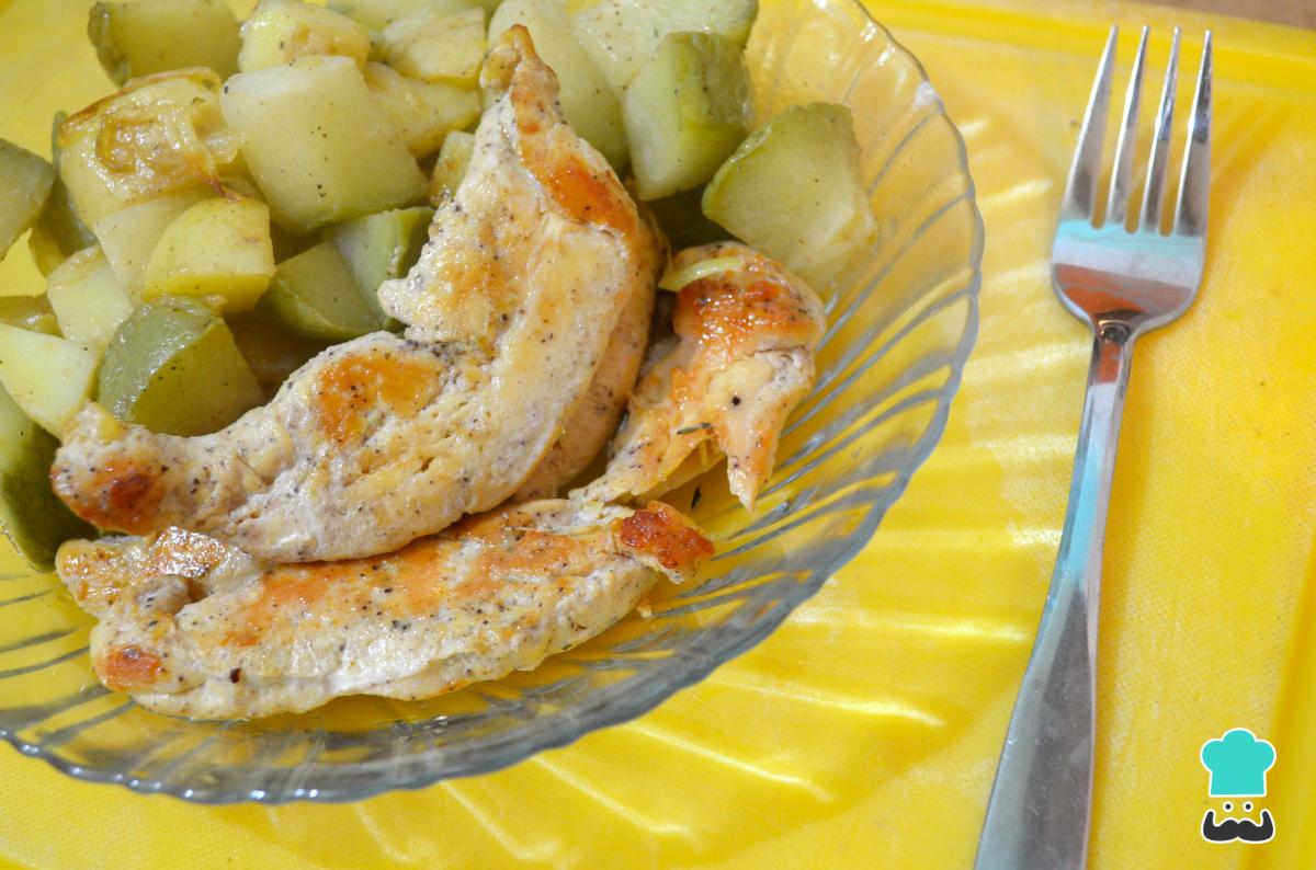 Receta de Pollo con chayotes