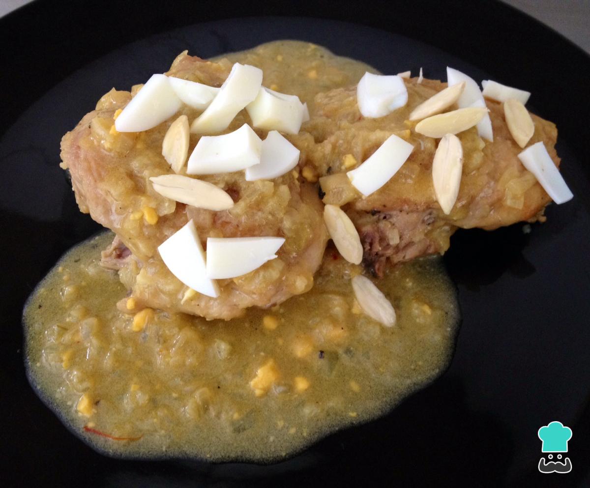 Receta de Pollo en pepitoria