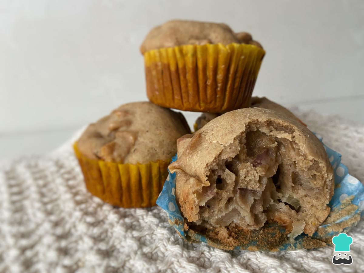 Receta de Magdalenas de manzana y canela