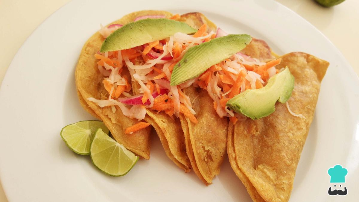 Receta de Tacos dorados de camarón