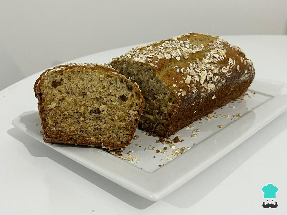 Receta de Bizcocho de avena, plátano y huevo