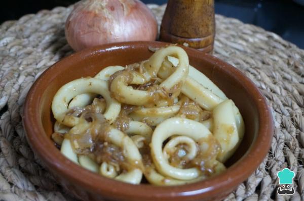 Receta de Calamares encebollados - Paso 8