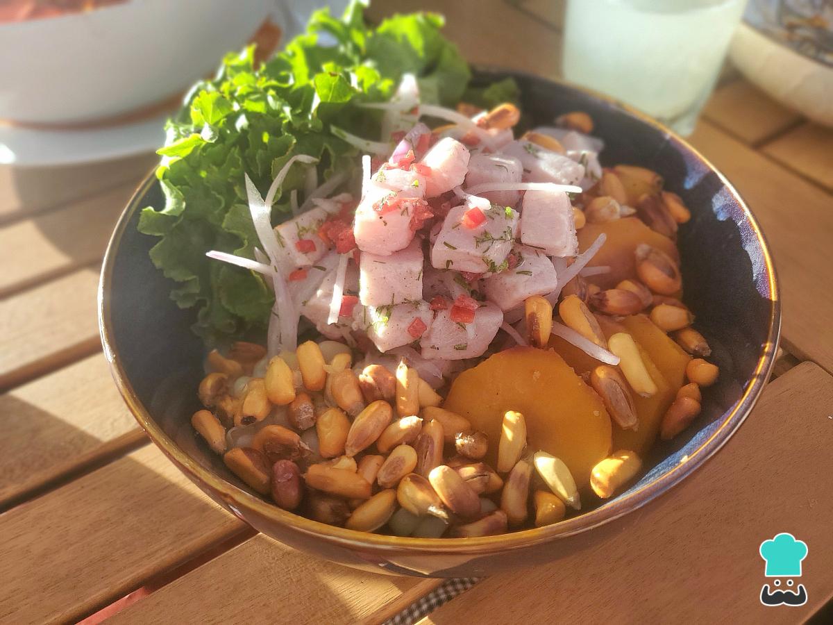 Receta de Ceviche con leche de tigre